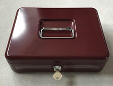 Vintage Brabantia Lockable Portable Security Money Cash Box Tin. With Key for sale  Shipping to South Africa