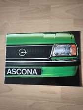 Opel Ascona brochure "green" Opel for sale  Shipping to South Africa