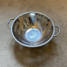 Colander stainless steel for sale  MANCHESTER