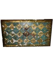 Caixa decorativa de madeira italiana - Turquesa e dourada - Feita na Itália - 10 x 5,5 x 1,5, usado comprar usado  Enviando para Brazil