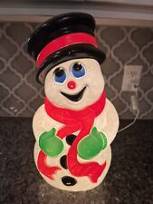 Vtg 1999 Grand Venture Snowman Blow Mold 18" Lighted Christmas Decor Works EUC! for sale  Oconee