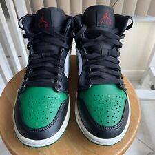 Nike Air Jordan Air Retro 1 punta verde pino medio negra 554724-067 para hombre talla 8, usado segunda mano  Embacar hacia Argentina