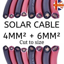 Used, Solar panel PV cable 4mm²+6mm²+10mm²+16mm² TUV Approved, Single core,Red/Black for sale  Shipping to South Africa