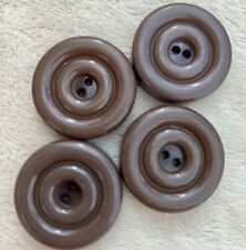 Brown moulded buttons for sale  MARKET HARBOROUGH