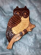 Owl carved wooden for sale  LIVERPOOL