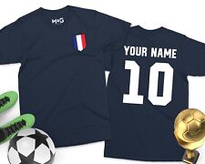 Usado, Kit de camiseta de futebol personalizado FRANÇA camisa de futebol francês nome personalizado camiseta comprar usado  Enviando para Brazil