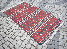 Tribal Yomud Rug 3'7'' x 6'5'' ft High Quality Tribal Yomut Kilim Wool Area Rug for sale  Shipping to South Africa