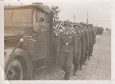 Foto Front-Beisetzung Toter Jagdflieger Trauermarsch Sarg auf LKW Kia 2WK Orden gebraucht kaufen  Rees