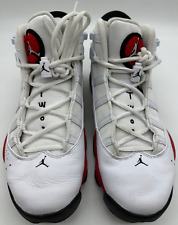 Nike Air Jordan 6 Rings Sneakersy do koszykówki Buty 9,5 białe czarne czerwone 322992-126 na sprzedaż  Wysyłka do Poland