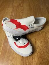 VANS Joker Zapatos Sin Cordones Talla 10.5 Hombres 12 Mujeres Heath Ledger Batman DC, usado segunda mano  Embacar hacia Argentina