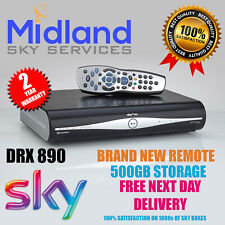 SKY+/PLUS HD BOX 500GB SLIMLINE RECEIVER/RECORDER +NEW REMOTE & POWER CABLE til salgs  Frakt til Norway