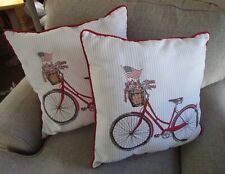 Decorative bicycle pillow for sale  Clover