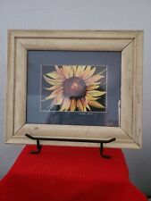 Watercolor Michelle Ferran Sunflower Art Framed Signed By Artist Original  1998, used for sale  Shipping to South Africa