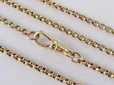 Used, Gold Belcher Necklace -  Vintage 9ct Gold Belcher Link Chain & Swivel Clasp 7.0g for sale  Shipping to South Africa