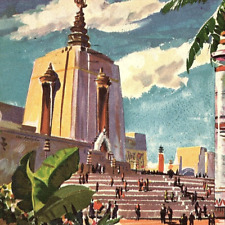 1939 GGIE California World's Fair cartão postal artista representação torres orientais orientais comprar usado  Enviando para Brazil