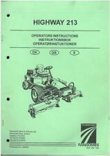 Usado, Máquina de corte de césped Ransomes Highway 213 Operadores Manual segunda mano  Embacar hacia Argentina