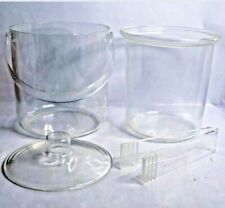  Balde de gelo acrílico transparente com tampa e pinça 1987 USAcrylic Inc feito nos EUA comprar usado  Enviando para Brazil