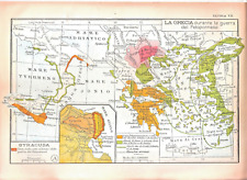 1953 mappa grecia usato  Roma