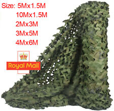 Used, 4mx6m Camo Net Hunting/Shooting Camouflage Hide Army Camping Woodland Netting UK for sale  TAMWORTH