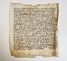 Usado, c1400AD Vellum ? Medieval Manuscript Legal Document early caligraphy Middle Ages comprar usado  Enviando para Brazil