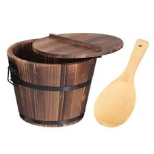 Wooden rice bucket for sale  Shipping to Ireland