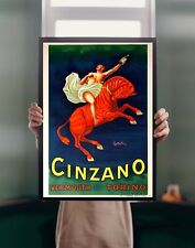 Cinzano 1910 poster for sale  WATFORD