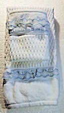 Conjunto de banho Hotel Vendome toalha de mão e toalha de rosto spa como acabamento de renda detalhes azuis comprar usado  Enviando para Brazil