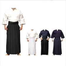 Calça Kimono Dobok Japonesa Kendo Iaido Aikido Hakama Unissex Arte Marcial Uniforme comprar usado  Enviando para Brazil