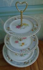 Vintage 3 tier XL floral cake stand Made from Old English plates by Johnson Bros for sale  Shipping to South Africa