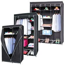 Collapsible Portable Travel Wardrobe Cupboard Shelves and Hanging Rail Storage for sale  Shipping to South Africa