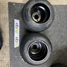 Two American pattern 6” diameter go kart racing wheels with tires Drift Trike for sale  Shipping to South Africa