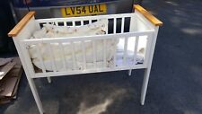 Used, VINTAGE RETRO ? SMALL BABY CRIB / COT WHITE IDEAL FOR DOLL DISPLAY for sale  LEEDS