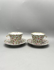 Used, Vintage USSR Verbilki Porcelain Gilding Tea Cups And Saucers Floral Pattern for sale  Shipping to South Africa