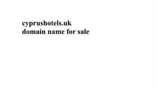 Cyprushotels.uk premium domain for sale  HOOK