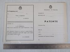 Patente originale ventennio usato  Santena