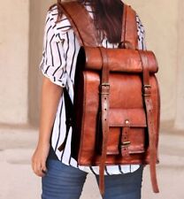 Mochila de couro rolltop bolsa de ombro mochila de escritório 18 polegadas bolsa de mão para laptop grande comprar usado  Enviando para Brazil