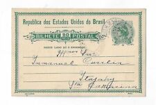 Cartão postal Brasil 50 reis uso doméstico comprar usado  Enviando para Brazil