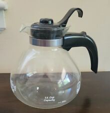 Used, Whistling Teapot Kettle / Schott DURAN Glass Germany - 12 Cup for sale  Shipping to South Africa