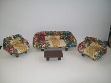 Sofá cadeiras mesa estofada para sala de estar para casa de bonecas comprar usado  Enviando para Brazil