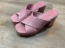 Charlotte Stone Sylvia Lilac Croc Embossed Mule Sandal Size7 comprar usado  Enviando para Brazil