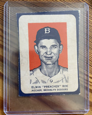 1952 Wheaties PREACHER ROE Brooklyn Dodgers (Portrait) EX Condition, used for sale  Shipping to South Africa