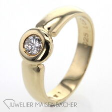 Solitairering gold brillant gebraucht kaufen  Düsseldorf