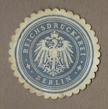 Siegelmarke reichsdruckerei be gebraucht kaufen  Berlin