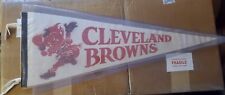 Banderín de colección de los Cleveland Browns "Mean Elf" de los años 50 tamaño completo segunda mano  Embacar hacia Argentina