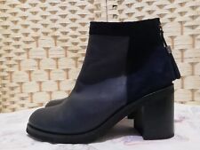 Next size 6 navy blue leather ankle boots in very good condition, used for sale  Shipping to South Africa