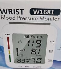Monitor de muñeca electrónico de presión arterial MMIZOO W1681 con estuche - blanco segunda mano  Embacar hacia Argentina
