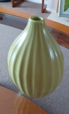 Ribbed green vase for sale  LICHFIELD