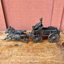 Vintage OHIO STOVE COMPANY Cast Iron Still HORSE & BUGGY Toy Has Repair, used for sale  Shipping to Ireland