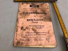 Hatz betriebsanleitung hatz gebraucht kaufen  Twistringen