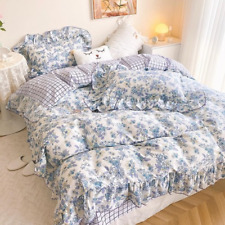 Lençol de cama Fresh Garden floral rosa capa de edredom duplo confortável algodão comprar usado  Enviando para Brazil